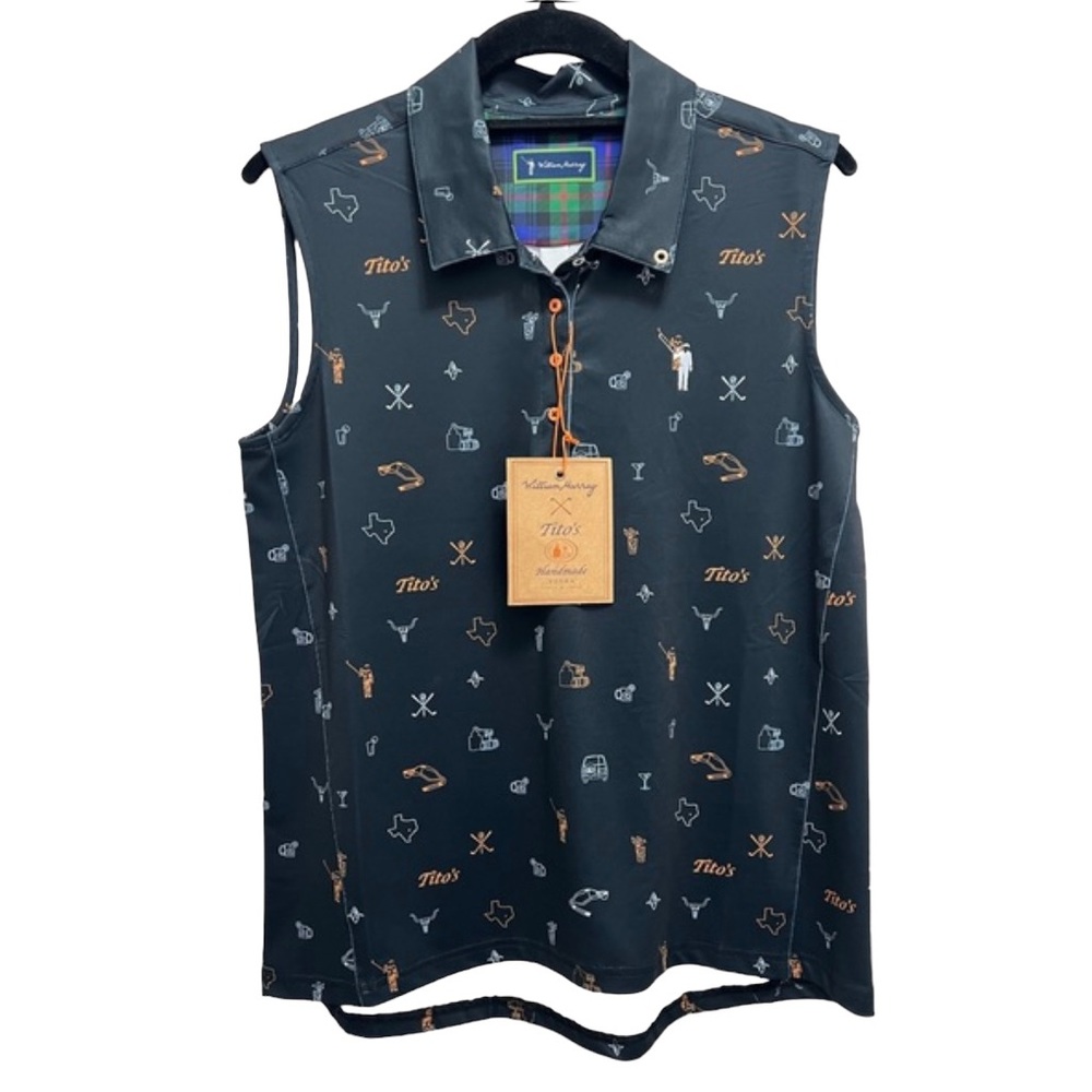 NWT William Murray x Tito’s Golf Shirt Sleeveless Size M